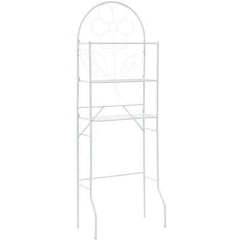 vidaXL Toilet Rack White 60x33x174 cm