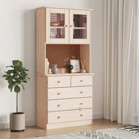 Buffet ALTA 77x35x165 cm bois massif de pin vidaXL (1/7)