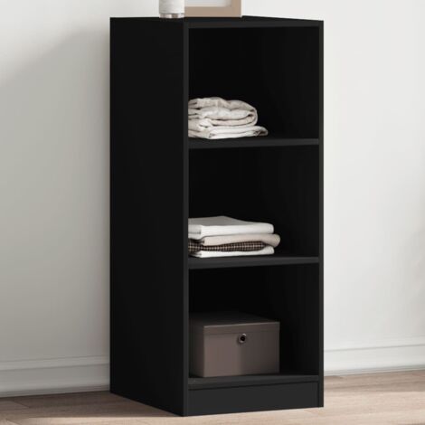 Vidaxl – Garde-robe noire 48x41x102 cm en bois d'ingénierie – Design compact pour petits espaces – Capacité de charge 10 kg par étagère