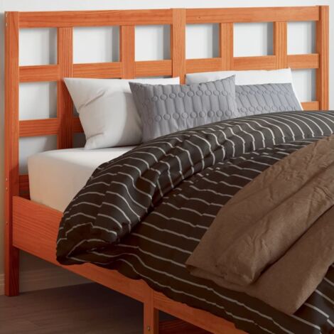 Tête de lit cire marron 135 cm bois massif de pin vidaXL (1/5)