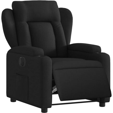 Fauteuil inclinable électrique Noir Tissu vidaXL67876