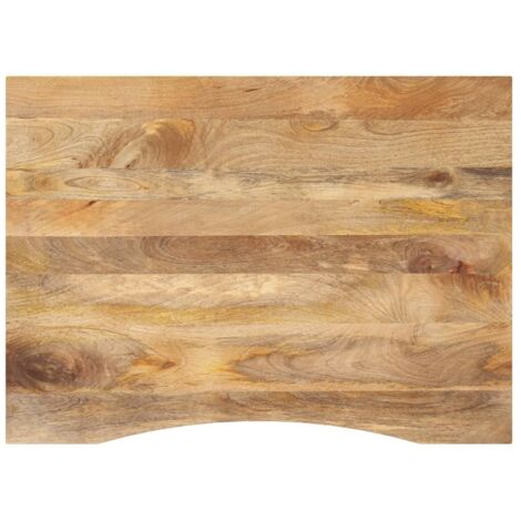 vidaXL Dessus de bureau avec courbe 100x80x2,5 cm manguier massif brut (1/5)