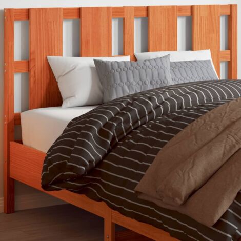 Tête de lit cire marron 135 cm bois massif de pin vidaXL (1/5)