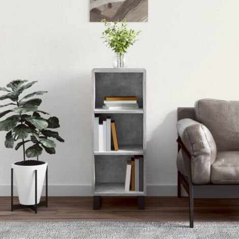 Buffet gris béton 34,5x32,5x90 cm bois d'ingénierie vidaXL (1/5)