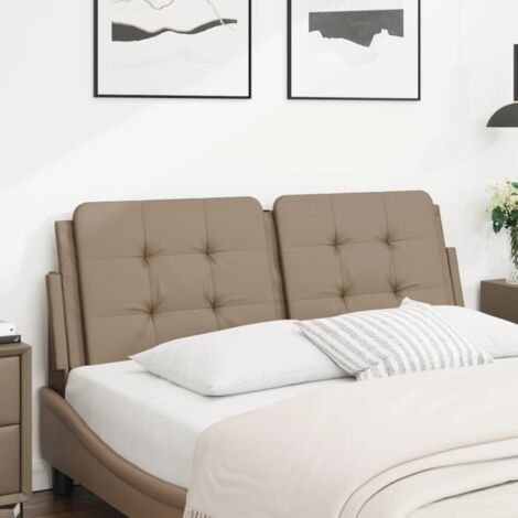 Coussin de tête de lit Zadar cappuccino 120 cm similicuir vidaXL