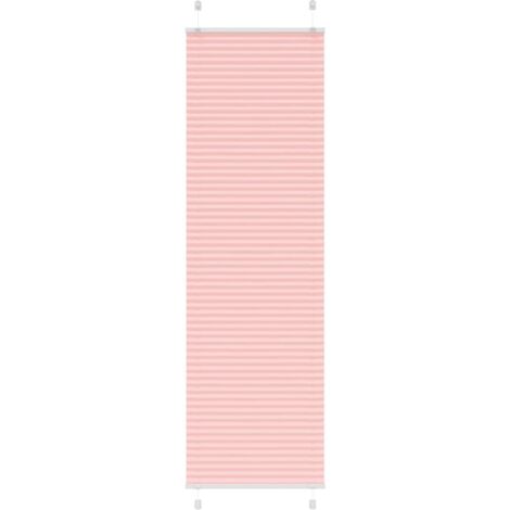 vidaXL Pleated Blind Pink 65x200 cm Fabric Width 64,4 cm Polyester
