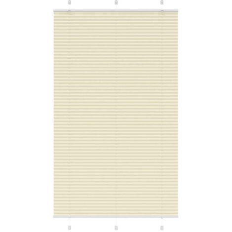 vidaXL Pleated Blind Cream 120x200 cm Fabric Width 119,4 cm Polyester