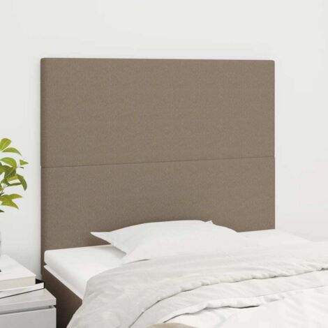 Tête de lit Taupe 100x5x118/128 cm Tissu vidaXL