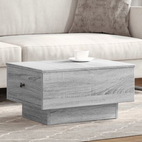 Table basse sonoma gris 60x45x31 cm bois d'ingénierie vidaXL (1/5)
