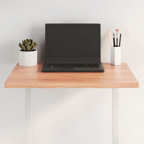 Dessus de table bois chêne massif traité bordure assortie vidaXL (1/5)