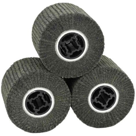 Rouleaux de ponçage 3 pcs Noir 12 x 12 x 10 cm vidaXL