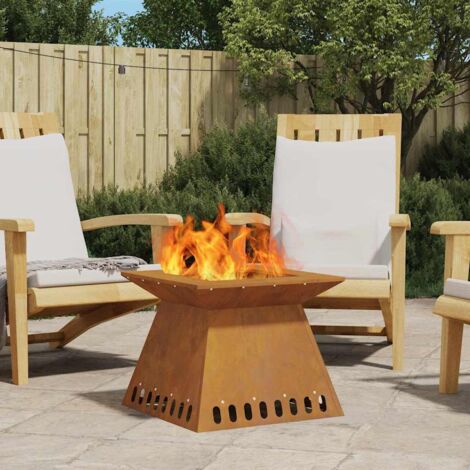 vidaXL  Fire Pit  Brown 48 x 48 x 40 cm Weathering Steel (1/5)