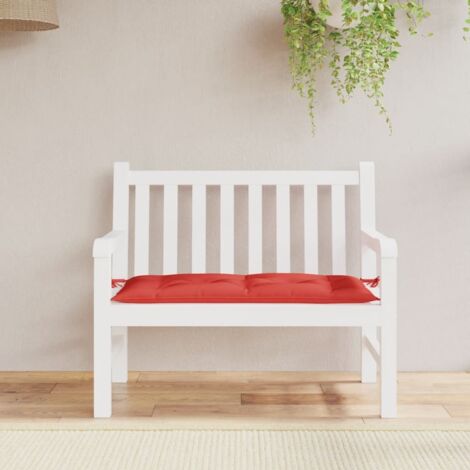 Coussin de banc de jardin rouge 110x50x7 cm tissu oxford vidaXL