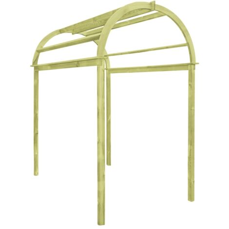 Vidaxl – Arche de jardin en bois de pin imprégné – Dimensions 125x150x235 cm – Résistante à la pourriture et aux insectes – Assemblage rapide (1/6)
