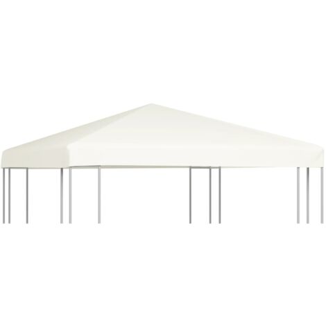 vidaXL Gazebo Top Cover 310 g/m² 3x3 m Cream White