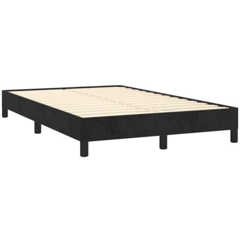 Cadre de lit sans matelas noir 120x200 cm velours vidaXL (1/5)