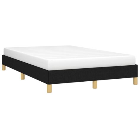 Cadre de lit sans matelas noir 120x200 cm tissu vidaXL (1/5)