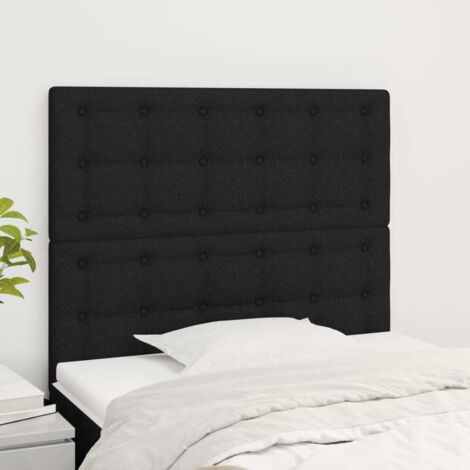 Tête de lit Noir 80x5x118/128 cm Tissu vidaXL