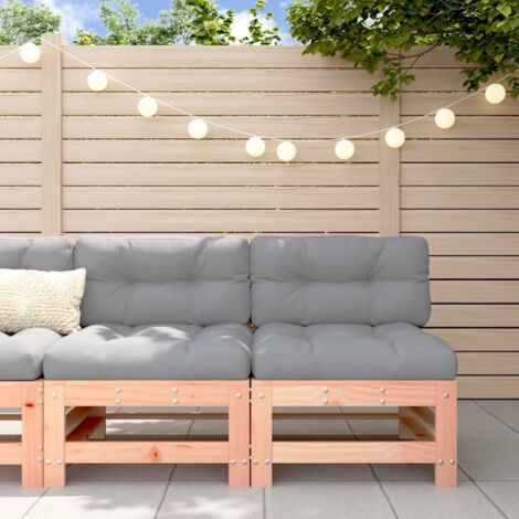 Canapés centraux de jardin 2 pcs bois massif douglas vidaXL