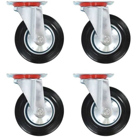 8 pcs Roulettes pivotantes 160 mm Roulettes Meuble vidaXL (1/5)