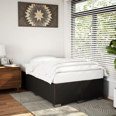 Cadre de lit sans matelas noir 120x190 cm similicuir vidaXL