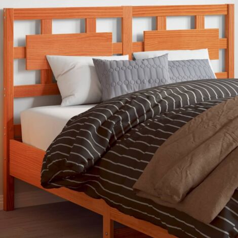 Tête de lit cire marron 135 cm bois massif de pin vidaXL (1/5)