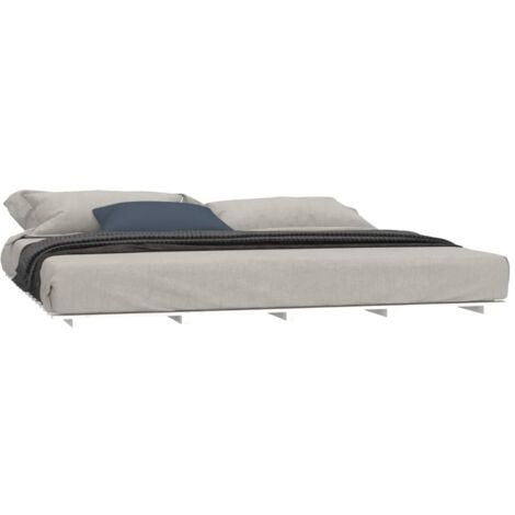Cadre de lit sans matelas blanc 180x200 cm bois massif de pin vidaXL (1/5)