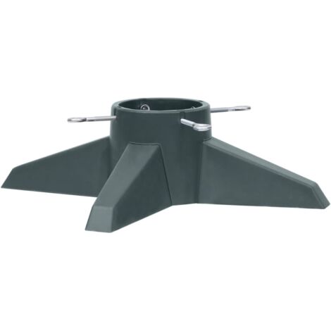 Vidaxl – Support de sapin de Noël vert 55,5x55,5x15 cm – Plastique résistant – Réservoir d'eau 1,3L – Pour arbres jusqu'à 2,1m (1/7)