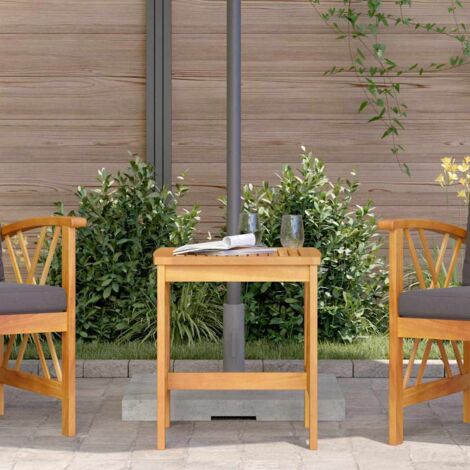 Table d'appoint Marron Bois d'acacia massif vidaXL