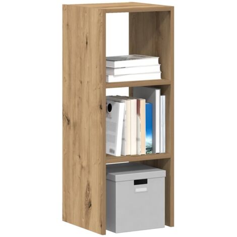 vidaXL Bookcase Stackable Artisan Oak 30x30x80 cm Engineered Wood