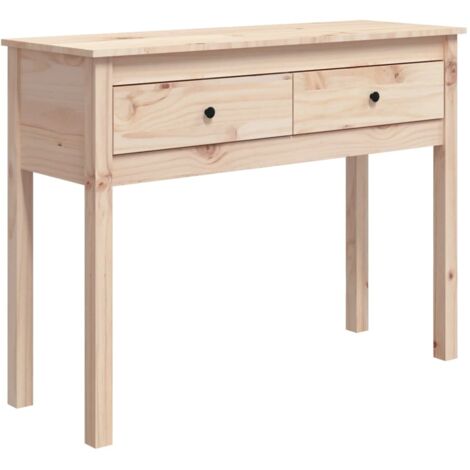 Table console 100x35x75 cm Bois massif de pin vidaXL