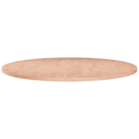 vidaXL Dessus de table rond Ø80x1,5 cm Bois de chêne massif non traité