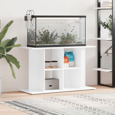 Support pour aquarium blanc 100x40x60 cm bois d'ingénierie vidaXL