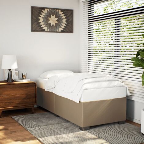 Cadre de lit sans matelas cappuccino 100x200 cm similicuir vidaXL