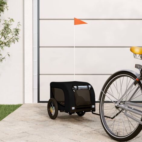 Remorque de vélo pour animaux de compagnie noir vidaXL