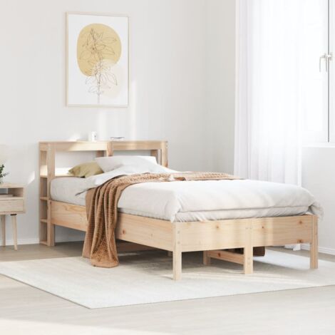 vidaXL Cadre de lit sans matelas 120x200 cm bois de pin massif (1/5)