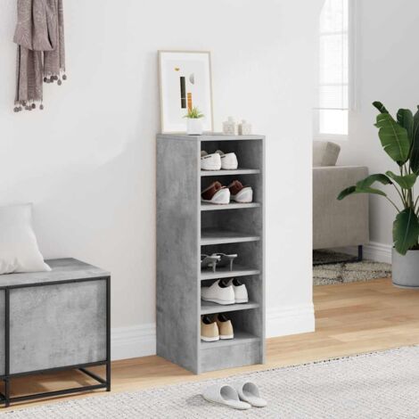 Armoire à chaussures Meuble à chaussures - Facile à Monter Gris 31,5x35x90 cm Aggloméré vidaXL