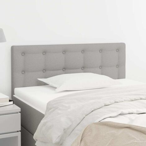 Vidaxl – Tête de lit gris clair 80x5x78/88 cm – Tissu polyester – Bois d'ingénierie et mélèze massif – Soutien optimal pour lecture - vidaXL367150
