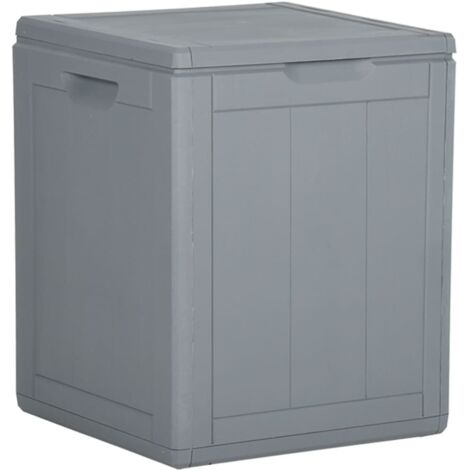 Vidaxl – Coffre de jardin 90L en PP résistant aux intempéries – Design discret – Idéal pour coussins et accessoires – Dimensions 117x45x55cm