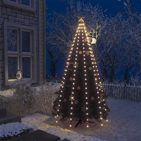 Guirlande lumineuse filet d'arbre de Noël 250 LED 250 cm vidaXL (1/5)