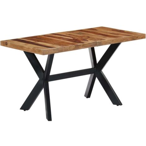 Table à manger 140x70x75 cm Bois massif vidaXL446525