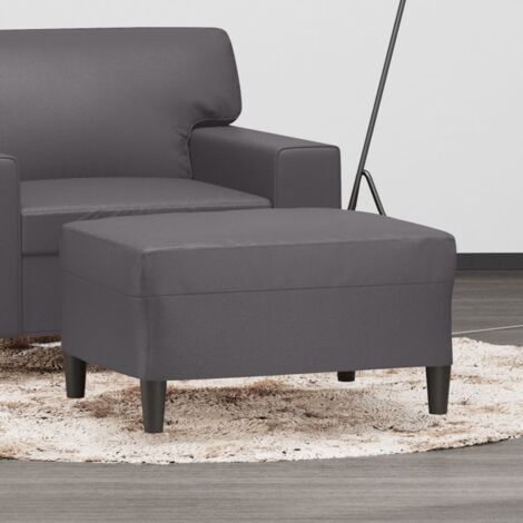 Repose-pied Gris 70x55x41 cm Similicuir vidaXL