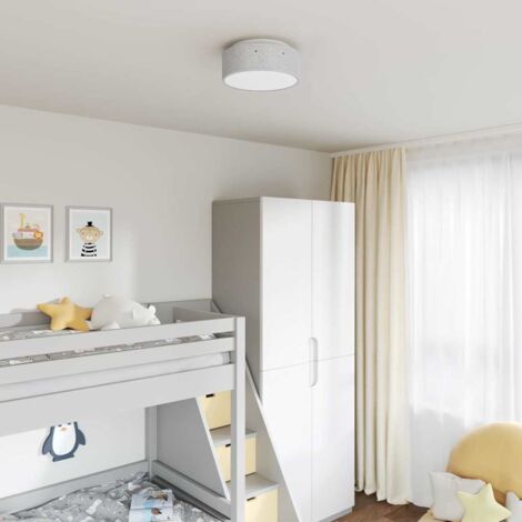 Lampe de plafond Gris 30 x 13,5 cm tissu vidaXL (1/5)