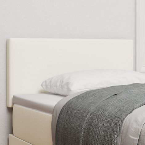 Tête de lit LED avec des lumières à LED Crème 100 cm tissu vidaXL (1/5)