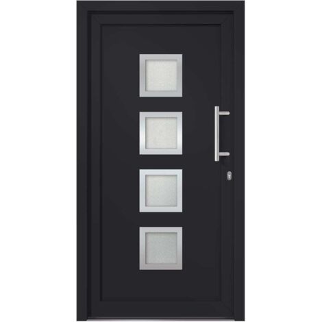 Porte d'entrée Anthracite 108x200 cm vidaXL