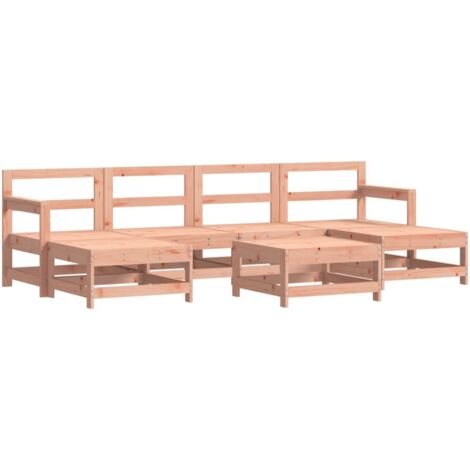 Salon de jardin 7 pcs bois massif douglas vidaXL