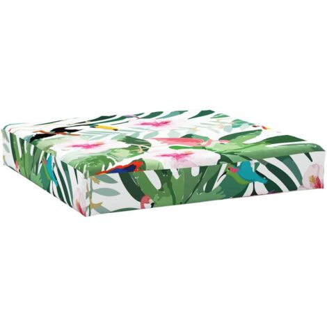 Coussin de palette multicolore 60x60x8 cm tissu oxford vidaXL (1/6)