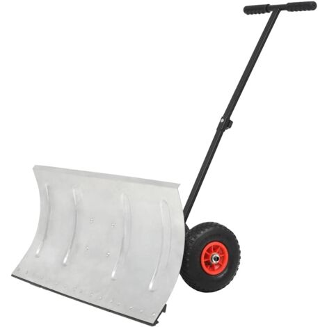 Chasse-neige manuel avec roues 100 x 44 cm vidaXL711771