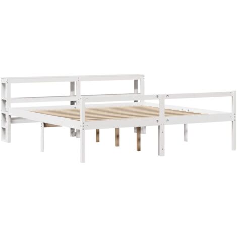 Lit pour personne âgée avec tête de lit sans matelas 180x200 cm vidaXL (1/5)