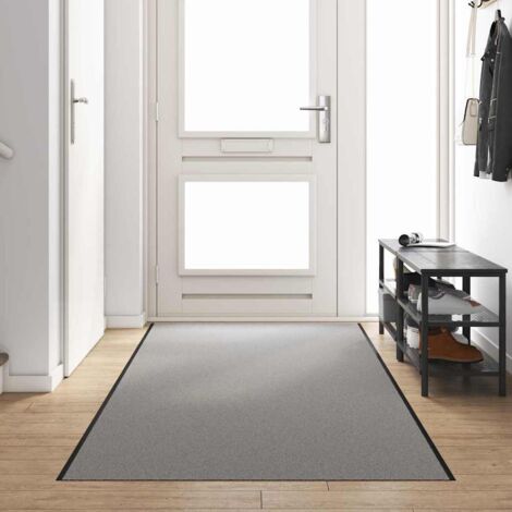 Tapis d'entrée Autre Gris et Noir 120 x 350 cm vidaXL